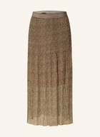 Spódnice - Marc Aurel Spódnica Plisowana Z Błyszczącą Przędzą braun - miniaturka - grafika 1