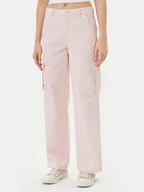 Spodnie damskie - Guess Jeans Jeansy W4YB61 WGCV1 Różowy Straight Leg - miniaturka - grafika 1