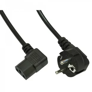 Kabel zasilający PC kątowy 1.5 m AK-PC-02C - Kable komputerowe i do monitorów - miniaturka - grafika 1