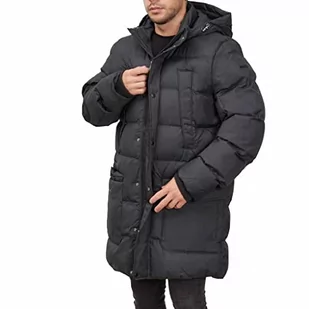 Geox Męska kurtka M Sandford, Dark Black, 52 - Kurtki męskie - miniaturka - grafika 1