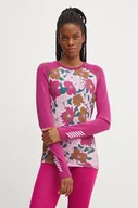 Bielizna sportowa damska - Helly Hansen longsleeve funkcyjny LIFA MERINO kolor fioletowy 49379 - miniaturka - grafika 1