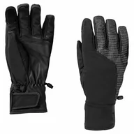 Rękawiczki - Rękawiczki softshell Jack Wolfskin NIGHT HAWK GLOVES black - S - miniaturka - grafika 1