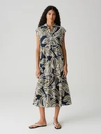 Sukienki - OPUS Sukienka w kolorze szaro-czarnym - miniaturka - grafika 1