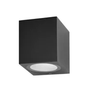 Lampy ogrodowe - Kinkiet zewnętrzny Genta OWL-2197-1SQ Italux do ogrodu IP54 czarny - miniaturka - grafika 1