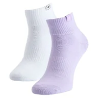 Skarpetki męskie - Skarpetki 4F Socks Cas F395 (2Pack) Rozmiar skarpet: 35-37 / Kolor: biały/fioletowy - miniaturka - grafika 1