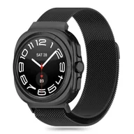 Akcesoria do smartwatchy - opaska pasek bransoleta MILANESEBAND Samsung Galaxy Watch Ultra 47mm czarna - miniaturka - grafika 1