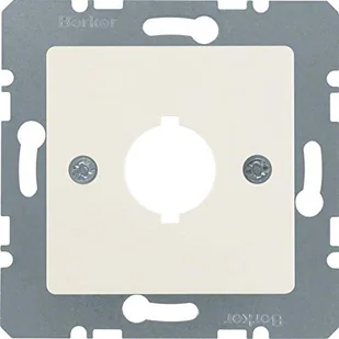 Hager polo B.Kwadrat Płytka czołowa z otworem fi 188 mm do gniazda wyrównania potencjału pojedycznego kremowy 143102 143102 - Klawisze i ramki - miniaturka - grafika 1