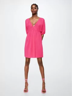 Sukienki - Sukienka letnia Valentin 37001043 Różowy Regular Fit - Mango - grafika 1