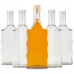 5x BUTELKA FALA 500 ml NA NALEWKI WINO BIMBER WÓDKĘ SOKI LIKIERY Z KORKIEM - Domowy wyrób alkoholu - miniaturka - grafika 1