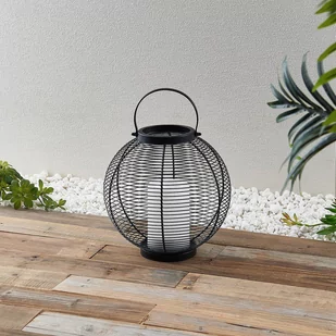 Lindby Mairuna latarnia solarna LED czarna 30,8 cm - Lampy ogrodowe - miniaturka - grafika 1