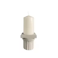 Figurki dekoracyjne - Świecznik Solon Grey CC DESIGN - miniaturka - grafika 1