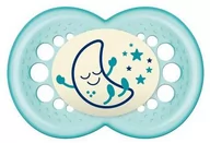 Smoczki uspokajające - Smoczka dla dzieci Mam Baby Original Night Soother 16+ Silicone Neutral - miniaturka - grafika 1