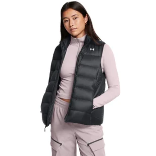 Damski bezrękawnik puchowy pikowany Under Armour Legend Down Vest - czarny - UNDER ARMOUR - Kamizelki damskie - miniaturka - grafika 1