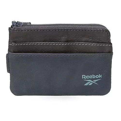 Reebok Division Portfel z wizytówką Niebieski 11x7x1,5 cms Skóra, niebieski, Talla única, Portfel z wizytówką