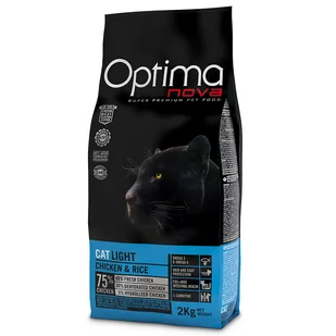 Optimanova Cat Adult Light 8kg - Sucha karma dla kotów - miniaturka - grafika 1