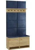 Meble do przedpokoju - Garderoba do przedpokoju dąb craft + granat H6-W83 - miniaturka - grafika 1