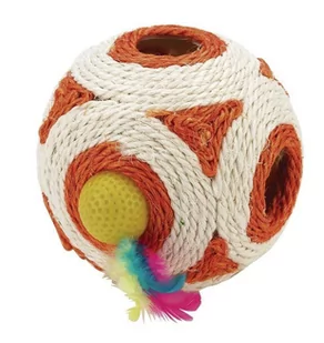 Kerbl Zabawka piłka z sizalu, 12 cm [84531] - Zabawki dla kotów - miniaturka - grafika 1