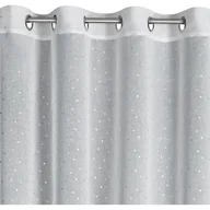 Firany - Firana gotowa EUROFIRANY Gina 140 x 250 cm Biało-srebrny - miniaturka - grafika 1