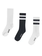 Skarpetki dla dzieci - Sprandi Zestaw 3 par wysokich skarpet unisex 0UB-002-AW23 (3-pack) Czarny - miniaturka - grafika 1