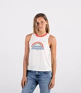 Koszulki i topy damskie - Hurley Damska koszulka z krótkim rękawem w Pride Ringer Tank Tofu. S 3HT01550154-TOFU - miniaturka - grafika 1