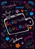Notesy i bloczki - Przepiśnik - Królowa Kuchni, A4, Czarny - miniaturka - grafika 1