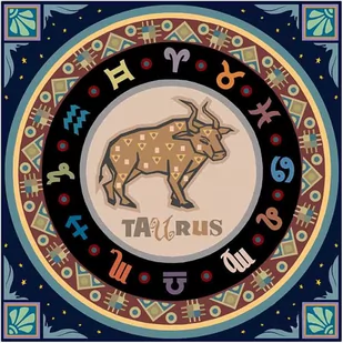 Norimpex Diamentowa mozaika Mandala 7D Zodiak Byk 30x30cm 1006578 - Malowanie po numerach - miniaturka - grafika 1