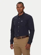 Koszule męskie - Guess Jeans Koszula M4YH35 WGCF1 Granatowy Slim Fit - miniaturka - grafika 1