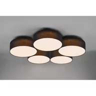 Lampy sufitowe - Trio Lugano LED lampa sufitowa 5-punktowa czarna 621910502 621910502 - miniaturka - grafika 1