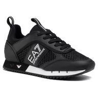 Sneakersy damskie - Emporio Armani Sneakersy EA7 X8X027 XK050 A120 Black/White - miniaturka - grafika 1