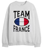 Bluzy męskie - Republic Of California "Team France, UXREPCZSW041 Bluza męska, Navy, Rozmiar S, Granatowy, S - miniaturka - grafika 1