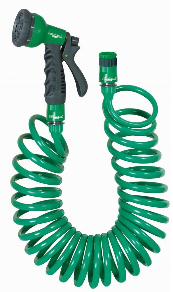 RIBIMEX Wąż ogrodowy 3/4 spiralny z pistoletem PrimoLand 15 m
