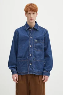Lacoste koszula jeansowa męska kolor granatowy regular z kołnierzykiem klasycznym CH9222 - Koszule męskie - miniaturka - grafika 1