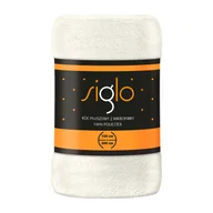 Narzuty - Koc narzuta z mikrofibry 150 x 200 cm Siglo, śmietankowy - miniaturka - grafika 1