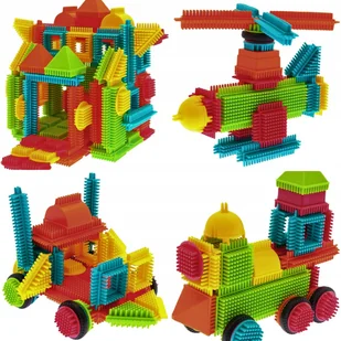 Klocki Konstrukcyjne Kolorowe Wafle Jeżyki dla Dzieci Mocne Wiaderko XXL - Klocki Klocki Konstrukcyjne Kolorowe Wafle Jeżyki dla Dzieci Mocne Wiaderko XXL - Klocki - miniaturka - grafika 1