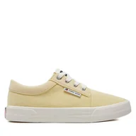 Trampki damskie - Tenisówki Tommy Jeans Tjw Vulc Skate Derby EN0EN02494 Żółty - miniaturka - grafika 1