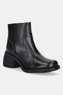 Botki damskie - Fly London botki skórzane HEWI304FLY damskie kolor czarny na słupku P145304001 - miniaturka - grafika 1