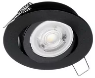 Oprawy, klosze i abażury - Eko-Light Oczko sufitowe okrągłe ruchome IP44 Black EKZ343 - miniaturka - grafika 1