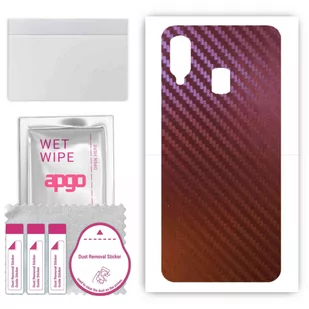 Folia naklejka skórka strukturalna na TYŁ do Samsung Galaxy A40 -  Carbon Kameleon CAKA5 - apgo SKINS - Szkła hartowane na telefon - miniaturka - grafika 1