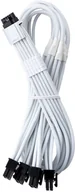 Kable komputerowe i do monitorów - CableMod C-Series Pro ModMesh 12V-2x6-Kabel, Sleeved, 16-Pin zu 4x 8-Pin, für Corsair Type 4 und 3 PSUs - weiß, 60cm CM-PCSR-16P4-N60KW-5PW-R-SS - miniaturka - grafika 1
