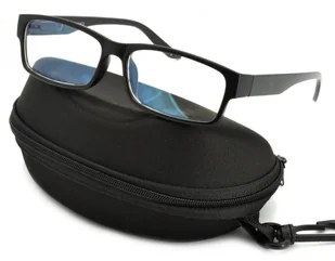 Okulary z filtrem Antyrefleksyjne zerówki Nerdy prostokątne DR-114-C2 - Okulary korekcyjne, oprawki, szkła - miniaturka - grafika 1