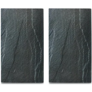Zeller Szklane płyty ochronne ANTHRACITE SLATE na kuchenkę $39 2 sztuki 26258 12D2 - Pozostałe akcesoria kuchenne - miniaturka - grafika 1
