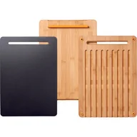 Deski do krojenia - Fiskars ZESTAW DO KROJENIA ORAZ SERWOWANIA BAMBUS + TWORZYWO 1057550 - miniaturka - grafika 1