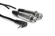 Kable - HOSA CYX-402F - Kabel TRS R 3.5mm - 2 x XLRf, 0.6m - miniaturka - grafika 1