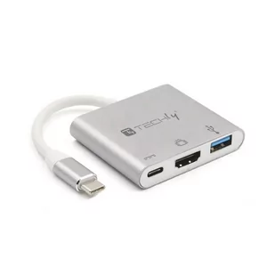 Adapter TECHLY IADAP USB31-HDMIPTY USB-C - HDMI/USB-A/USB-C - Adaptery i przejściówki - miniaturka - grafika 1
