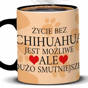 Kubek Z Nadrukiem PREZENT DLA FANA CHIHUAHUA Czarno Biały Kreator - Kubki Kubek Z Nadrukiem PREZENT DLA FANA CHIHUAHUA Czarno Biały Kreator - Kubki - miniaturka - grafika 1