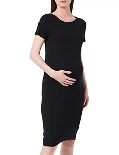 Sukienki ciążowe - MAMALICIOUS Women's MLSANNY S/S sukienka z dżerseju ABK A. Sukienka, czarna, XS - grafika 1