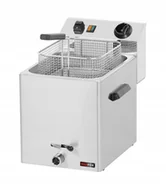 Frytownice gastronomiczne - Frytownica z kranem 8L wyd. 9 kg/h Redfox FE - 07 VT - miniaturka - grafika 1