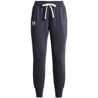 Spodnie damskie - Spodnie damskie Under Armour Rival Fleece Jogger szare 1356416 558-XXL - miniaturka - grafika 1