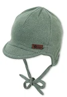 Czapki damskie - Sterntaler Niemowlęta czapka z daszkiem dla chłopców czapka z daszkiem w paski, zielony, 43 - miniaturka - grafika 1