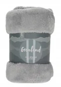 Koce - Gruby, puszysty koc 150x200 cm szary GRENLAND VI - miniaturka - grafika 1